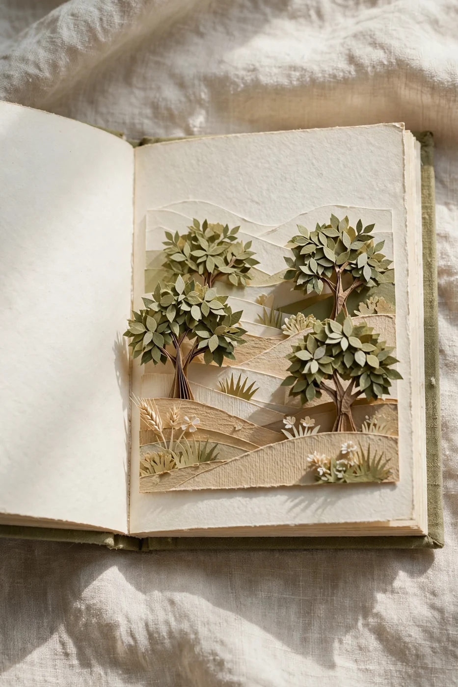 An orchard pocket paper booklet
